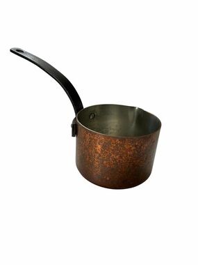 Vintage Baumalu France Copper Saucepan Cast Iron Handle